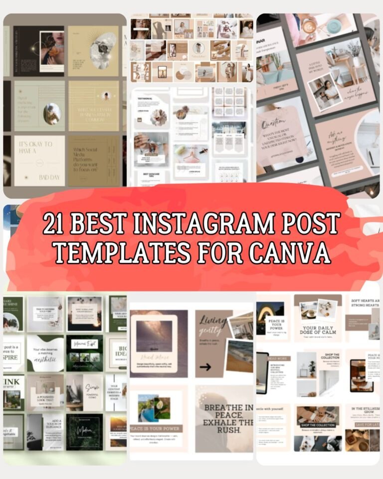 21 Best Instagram Post Templates for Canva in 2026