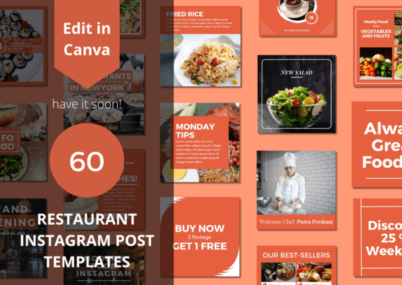 Instagram Post Templates For Restaurant