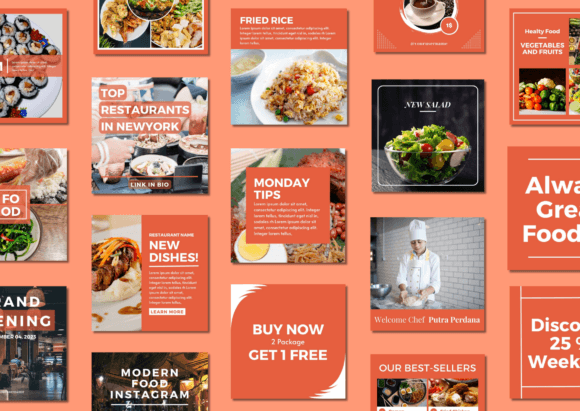 Instagram Post Templates For Restaurant