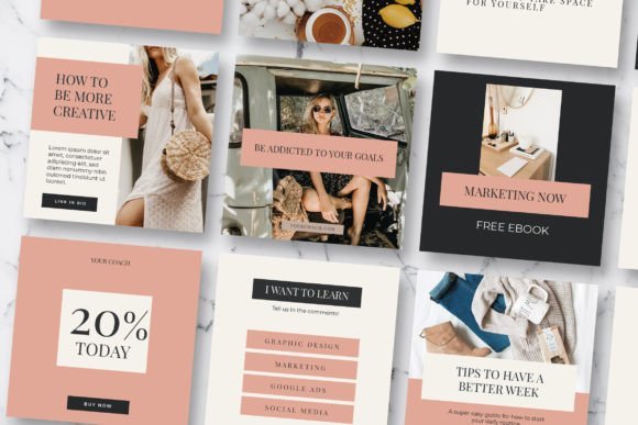 Blogger Coach Instagram Templates