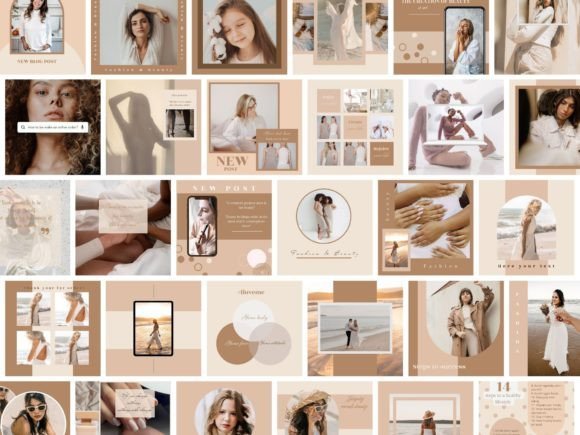 Branding Instagram Post Templates Design for Canva