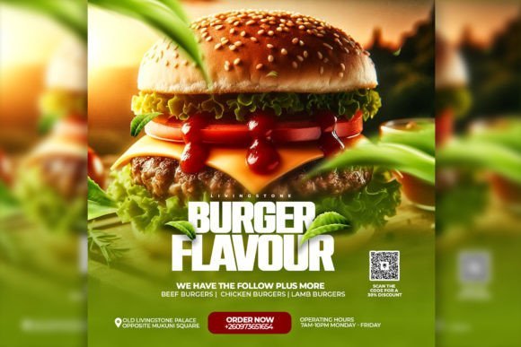 Burger Restaurant Flyer Templates