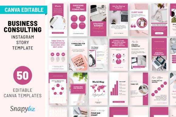 Business Instagram Canva Story Templates