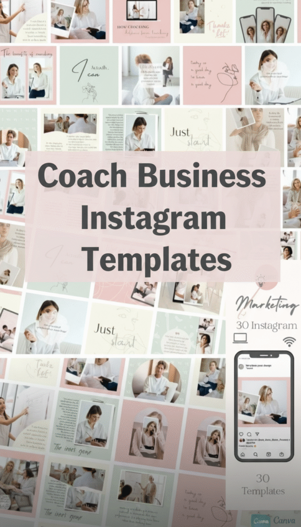 Coach Business Instagram Templates