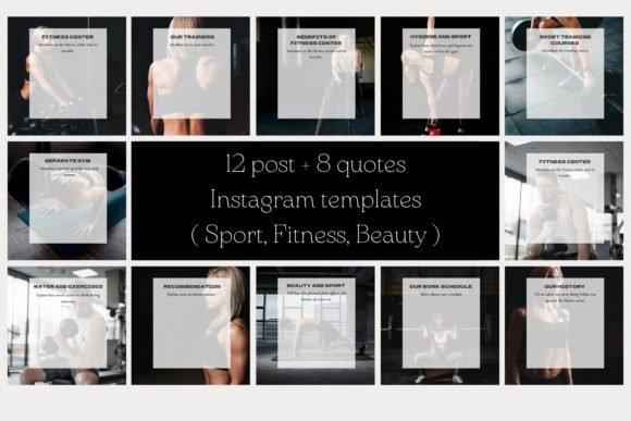 Fitness Sport Coach Instagram Templates