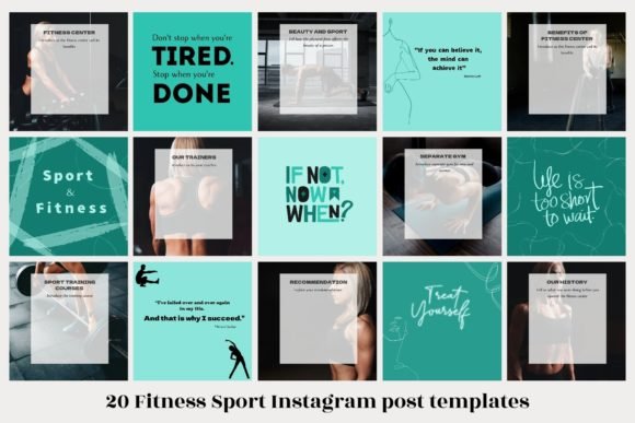 Fitness Sport Coach Instagram Templates