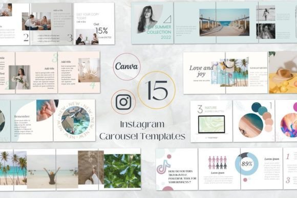 Shine Instagram Carousel Post Canva Templates