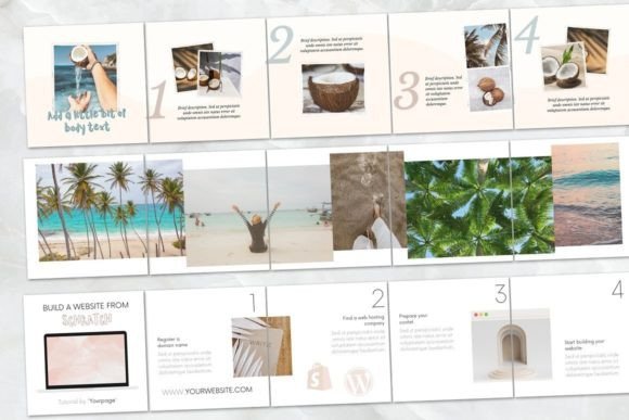 Shine Instagram Carousel Post Canva Templates