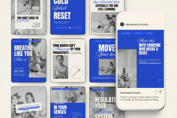 Wellness Coach Carousel Instagram Templates