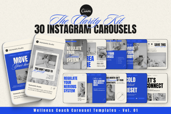 Wellness Coach Carousel Instagram Templates
