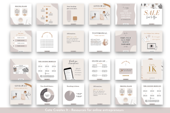 Instagram Post Templates Coach