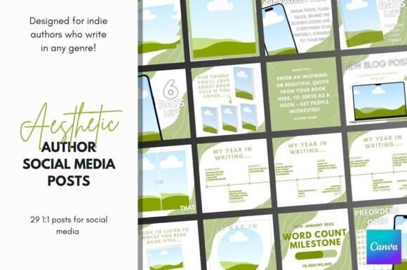 Modern Minimal Aesthetic Canva Post Templates