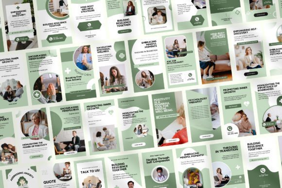 Psychologist Instagram Canva Story Templates