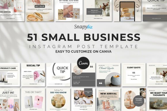 Small Business Canva Instagram Post Template