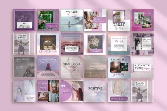 Spiritual Instagram Canva Post Templates