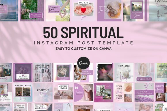 Spiritual Instagram Canva Post Templates