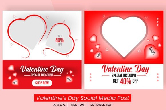 Valentine Day Instagram Post Templates