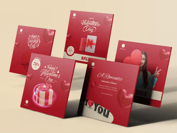 Valentine’s Day Instagram Post Templates