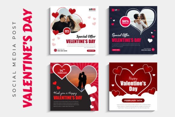 Valentine's Day Social Media Post Design