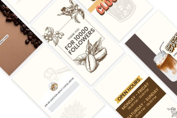 10 Coffee Shop Instagram Stories Canva