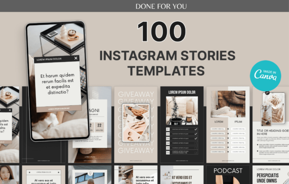 100 Minimal Instagram Story Templates
