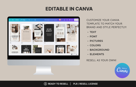 100 Minimal Instagram Story Templates