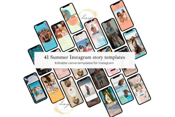 122 Summer IG Stories & Posts Canva