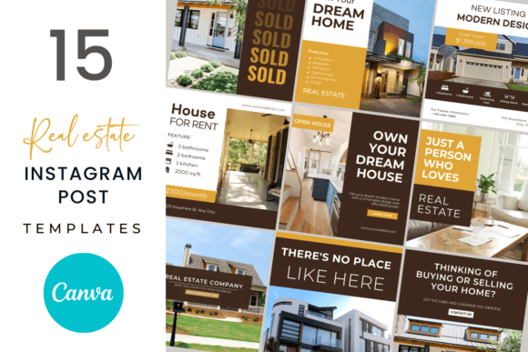 15 Real Estate Instagram Post Templates