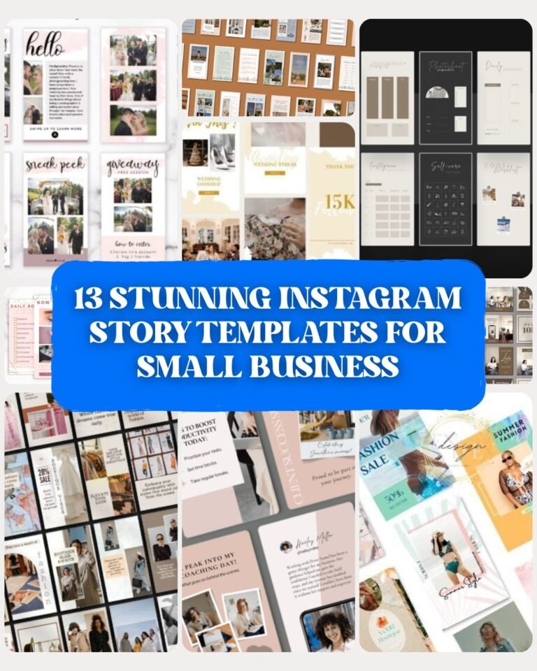 13 Stunning Instagram Story Templates For Small Business