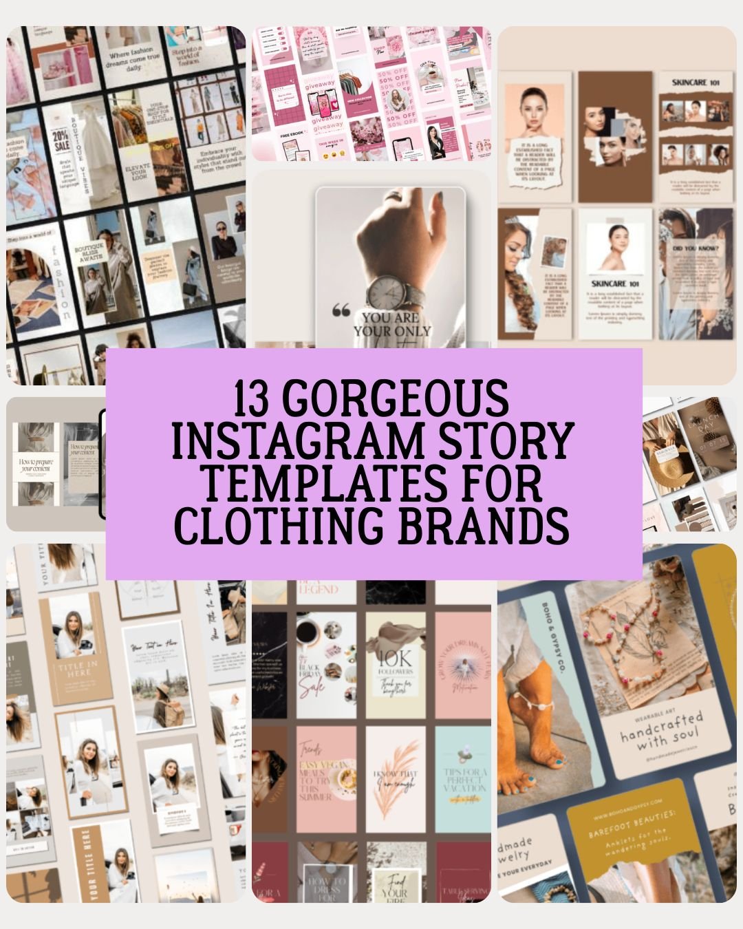 13 Gorgeous Instagram Story Templates For Clothing Brands Ready to Customize
