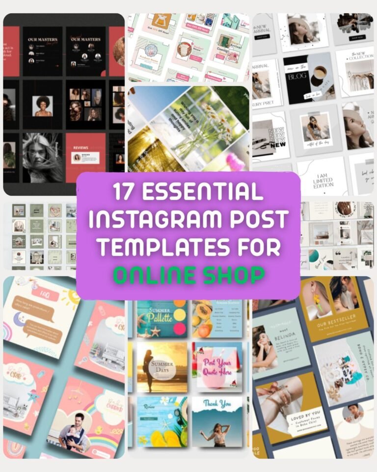 17 Essential Instagram Post Templates For Online Shop to Boost Your Sales