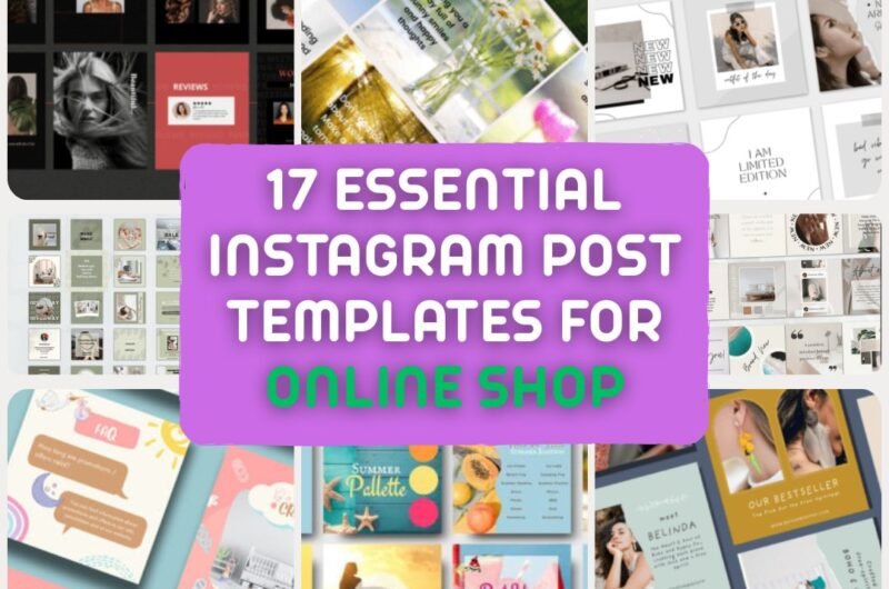 17 Essential Instagram Post Templates For Online Shop to Boost Your Sales