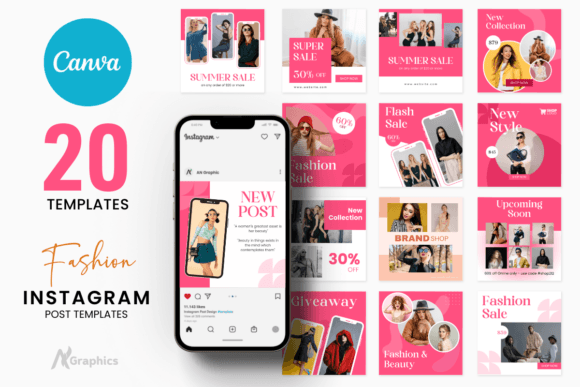 20 Fashion Instagram Post Templates