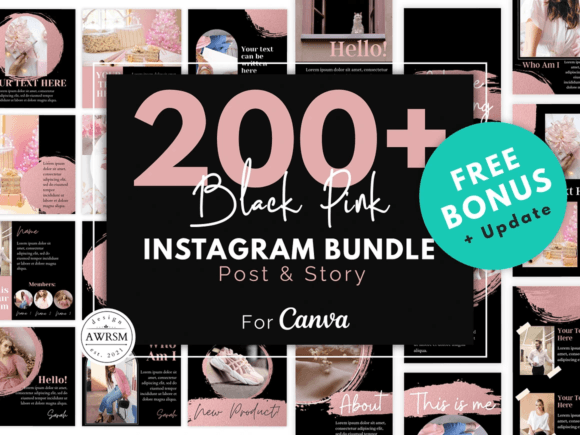 200 Black Pink Instagram Boost Bundle