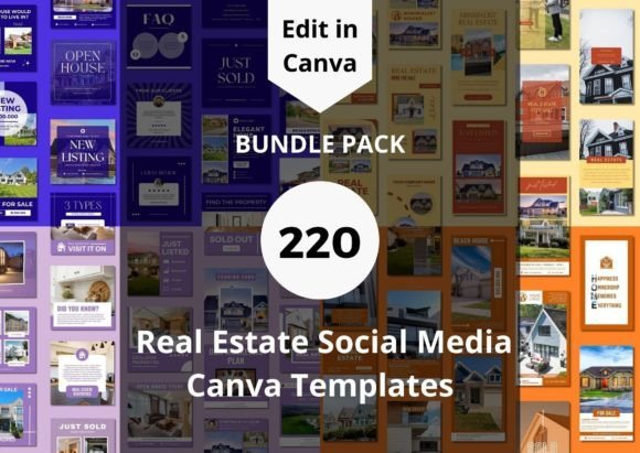 220 Real Estate Social Media Templates