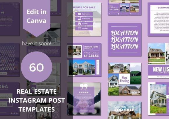 60 Real Estate Social Media Templates