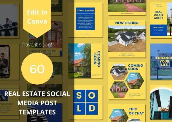 60 Real Estate Social Media Templates