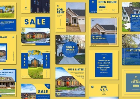 60 Real Estate Social Media Templates
