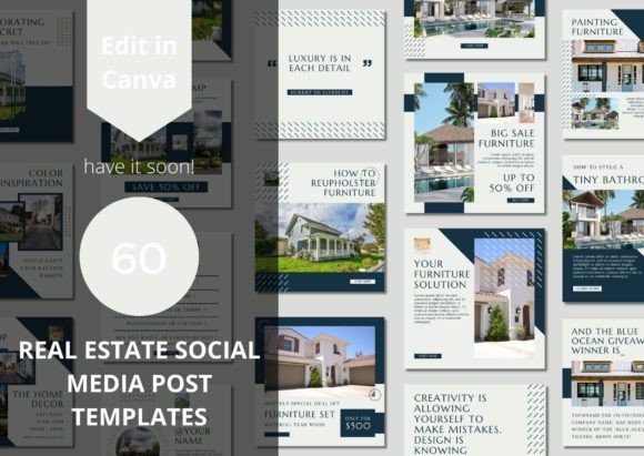 60 Real Estate Social Media Templates