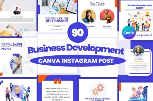 90 Post Business Development Canva