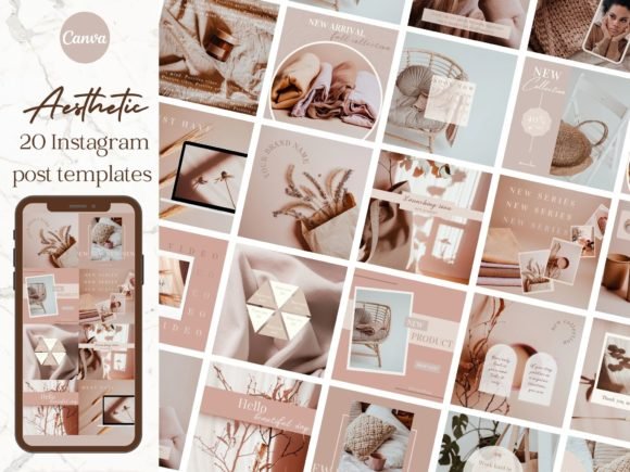Aesthetic Brand Instagram Post Templates