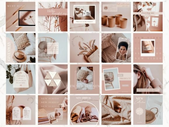 Aesthetic Brand Instagram Post Templates