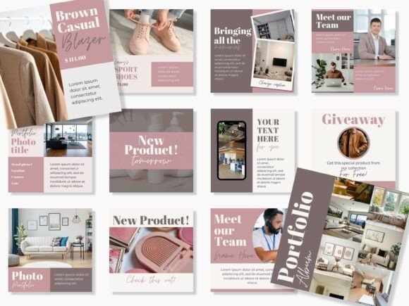 Aesthetic Instagram Post Templates For Business