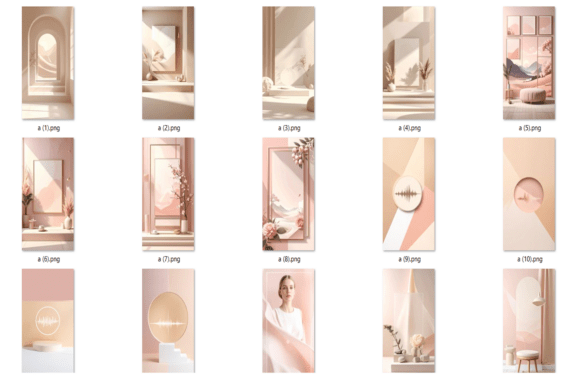 Aesthetic Social Media Background Bundle