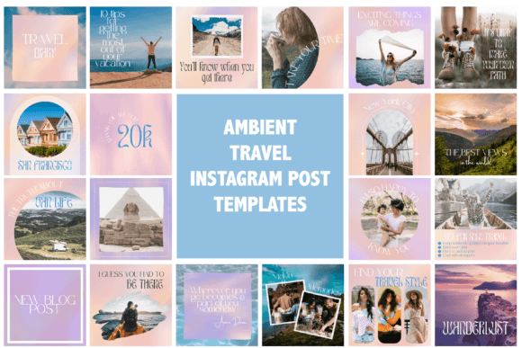 Ambient Travel Instagram Post Templates