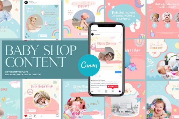 Baby Content Instagram | CANVA Templates