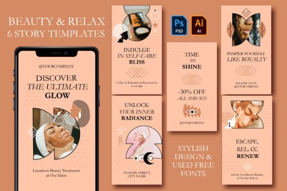 Beauty Story Templates Set