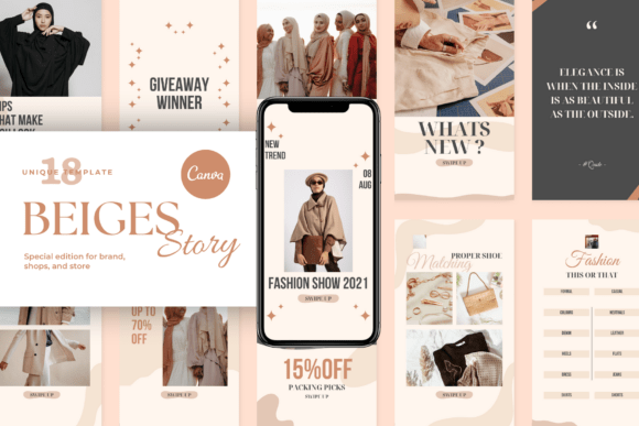 Beiges Instagram Story Templates