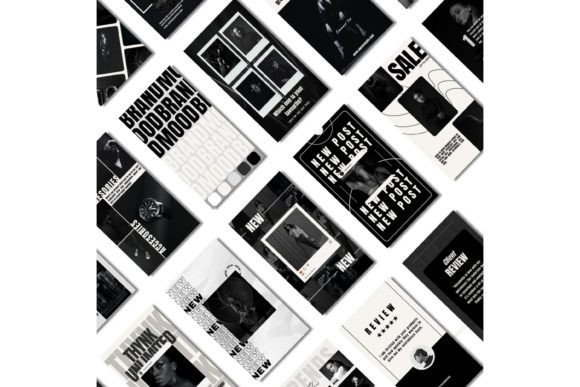 Black & Cream Retro Elegance Posts