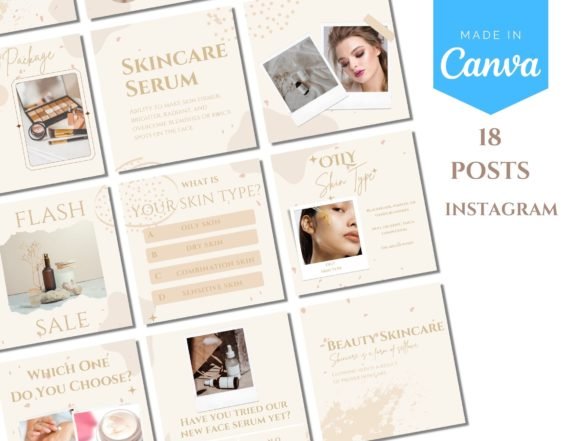 Boho Templates,skin Care Puzzle Feed